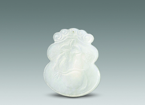 096 白玉大吉佩 RMB：1200